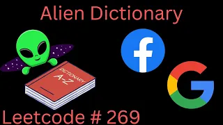 ALIEN DICTIONARY LEETCODE 269 PYTHON TOPOLOGICAL SORT DFS SOLUTION