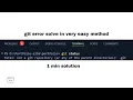 fatal not a git repository or any of the parent directories git