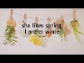 slchld - she likes spring, I prefer winter (Lyrics)