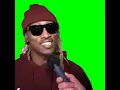Future saying sensational green screen