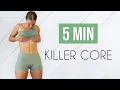 5 MIN TOTAL CORE BURN WORKOUT No Equipment