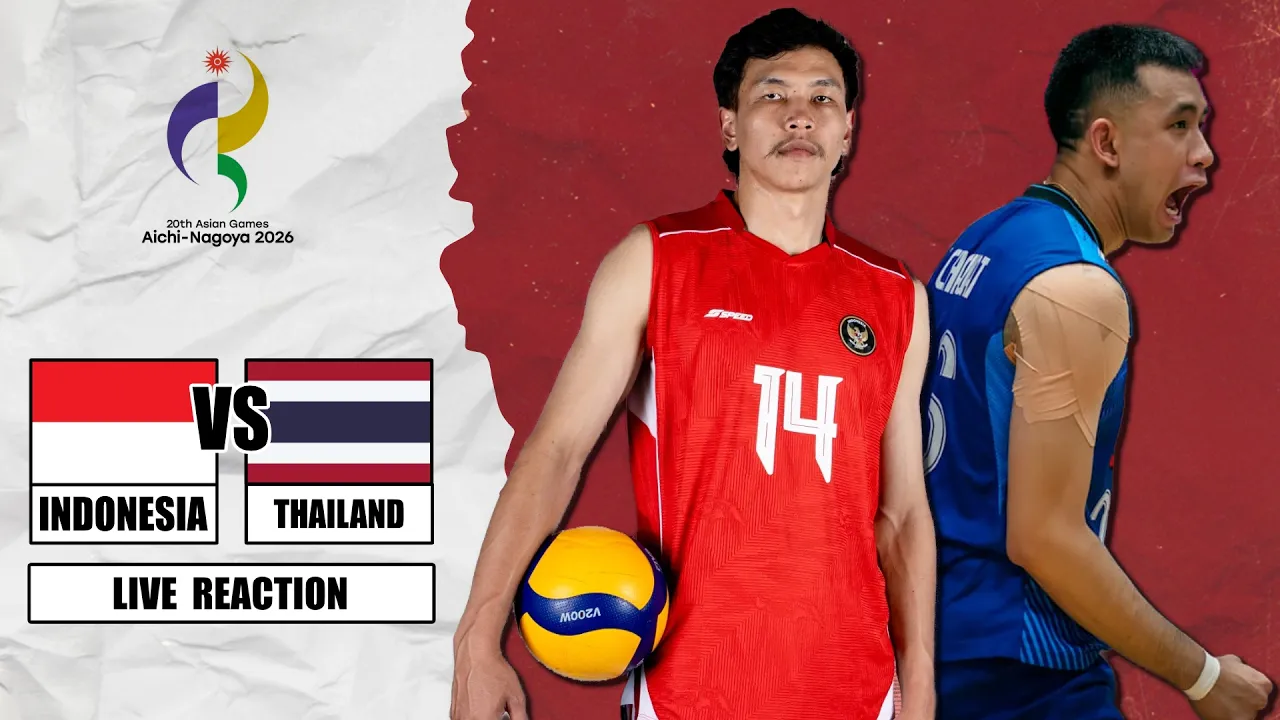 🔴 INDONESIA VS THAILAND, Men's Volleyball Asian Games 2026 Live Reaction 2026-09-27 09:39