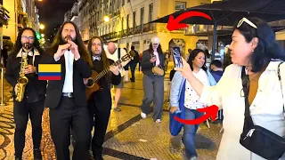 Reaction Of Foreigners In The Center Of Lisbon To The Ukrainian Song Dovbush 