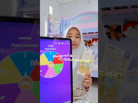 NOURA CHALLENGE MEWARNAI DI ATUR SPIN 😍 #spin #coloring