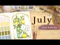 Download Lagu July 2025 Bullet Journal Setup • PLAN WITH ME 🍇  Fruits Theme with Gouache | Art Journaling Ideas