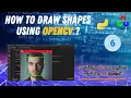 How to draw shapes in images and s using opencv