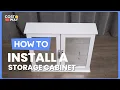 How to Install the 2-Tier Bathroom Wall-Mounted Mirror Storage Cabinet JV10668
