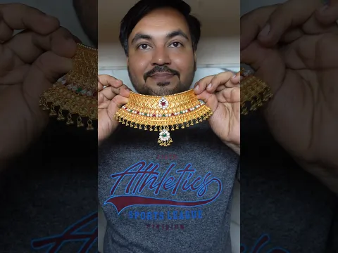 22k Gold me Rajsthani Aad or Choker set banaya #shorts #vlog