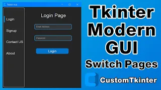 How to Build a Modern Multi-Pages GUI with Python and CustomTkinter Part-1