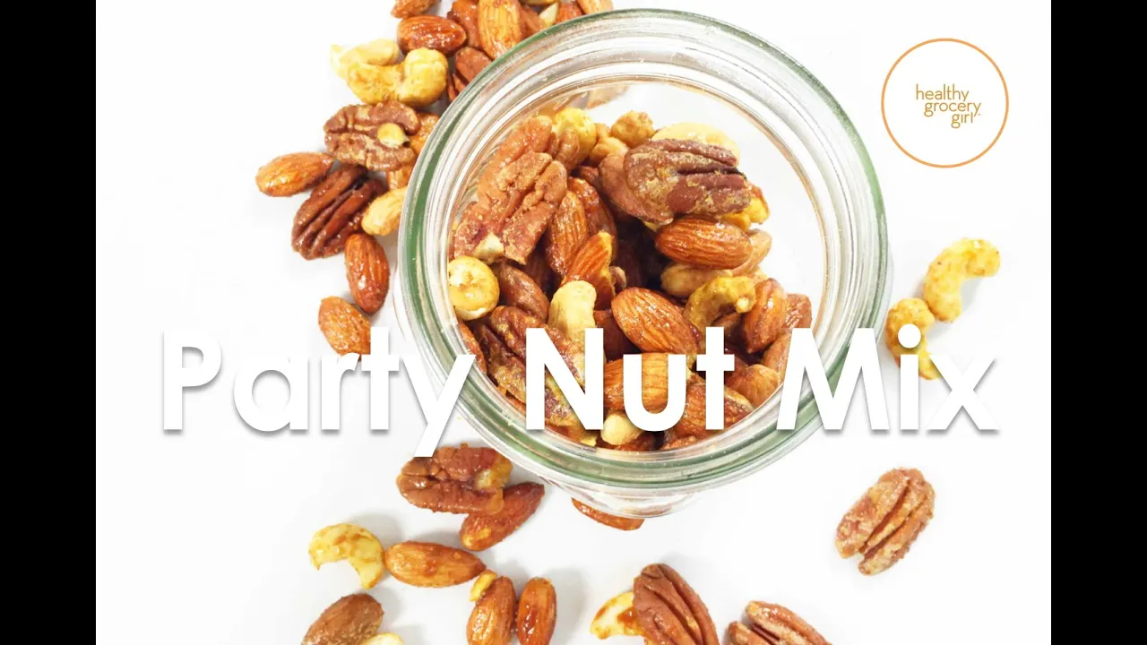 Sweet & Spicy Party Nuts   Quick Healthy Snack or Holiday Treat Recipe   Healthy Grocery Girl