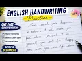 Beautiful English Handwriting Practice One Page Cursive Writing Improve Your Handwriting