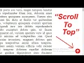 How To Create Scroll To Top Button In Javascript Javascript Mini Project