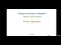 Prim s Algorithm using Greedy Technique