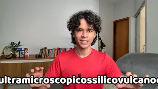 O vídeo só acaba quando eu falar a maior palavra da língua portuguesa!
