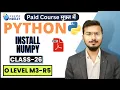 Python O level Full course in Hindi Python for beginners in Hindi m3r5 python Numpy Install