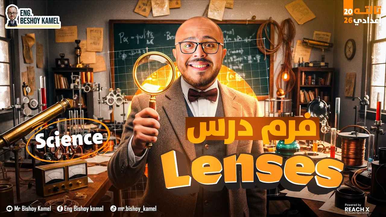 ساينس تالته اعدادي ترم اول 2026 | Unit 2 Lesson 2 lenses prep 3 | Science Prep 3 First Term