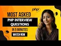 Top PHP Interview Questions to Ace in 2025 Sayaka Singh