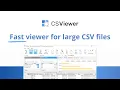 Overview of CSViewer - a free viewer for large CSV and Parquet files with many filtering tools