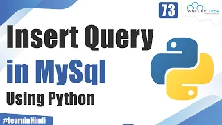 What is Insert Query in MySql using Python Python Tutorial