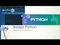 Belajar Pemrograman Python - Dasar