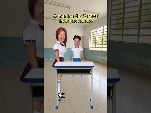 As meninas indo pra escola hoje em dia