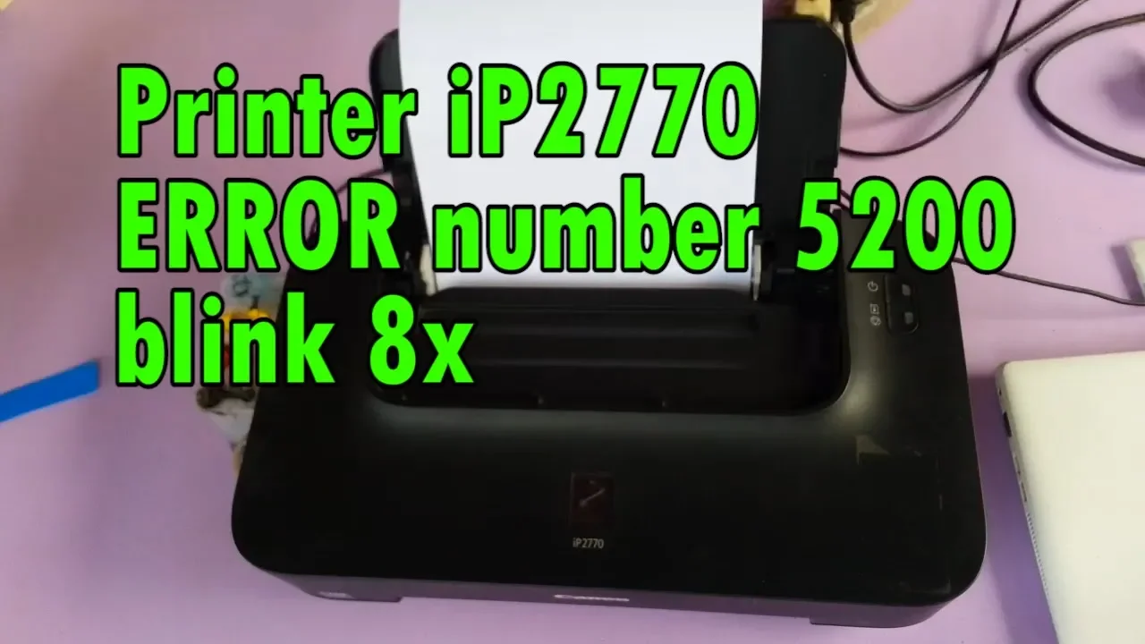 Cara Mengatasi Printer Canon Ip 2270 Eror Lampu Blink 13 kali.. 