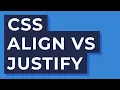 CSS Flexbox difference between justify content and align items