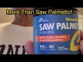 Saw Palmetto Supplement for Men Prostate Hair Support Review