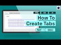 How to Create Tabs using HTML CSS and Javascript
