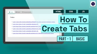 How to Create Tabs using HTML CSS and Javascript