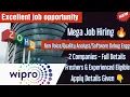 Zoho Corp Hiring Wipro - Direct Interview Any Degree Can Apply