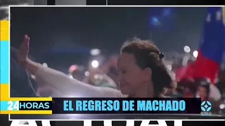 🟡 Delcy y Diosdado reaccionan al regreso de María Corina Machado | Noticiero 24 Horas Noche