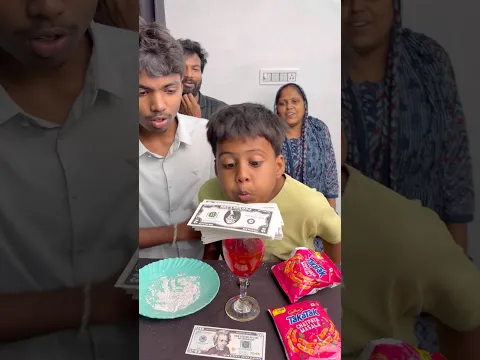 Best Family Money Blowing game with Dollars!  🤣