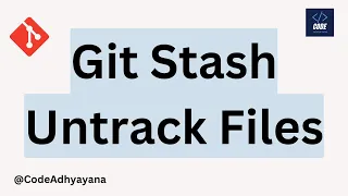 git stash untrack files