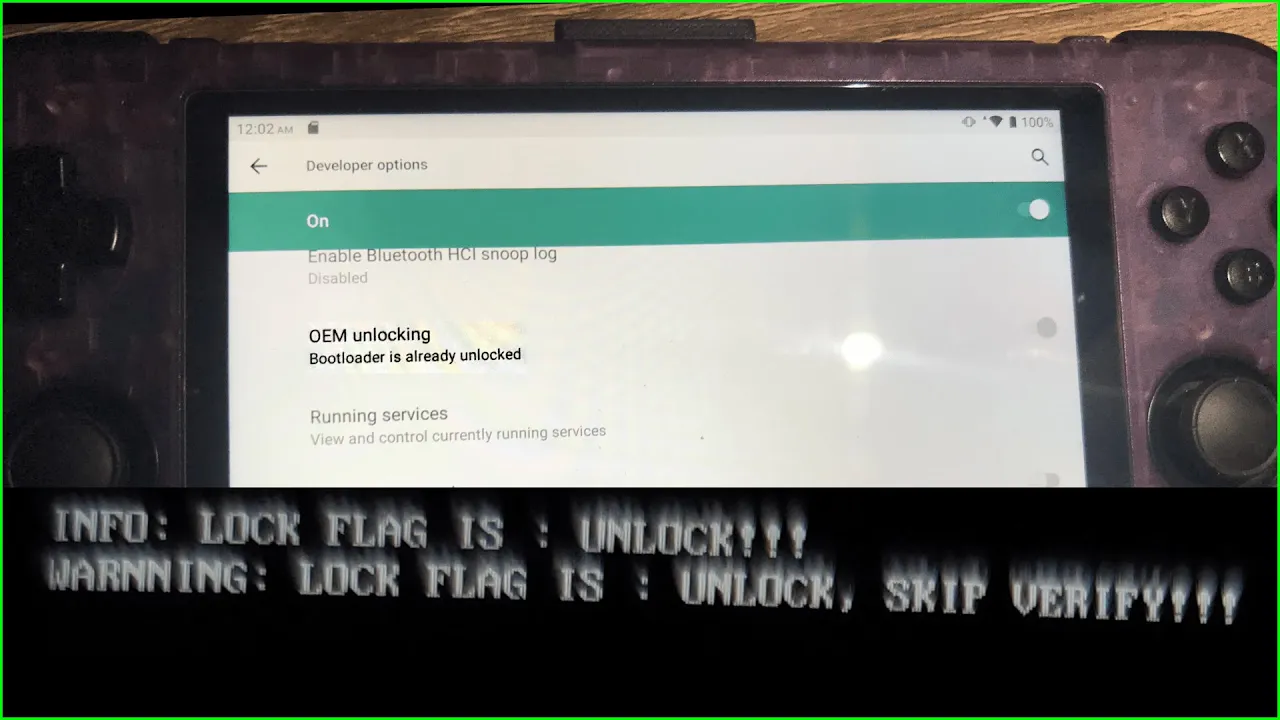 How to unlock Retroid Pocket 3+ UNISOC T618 bootloader
