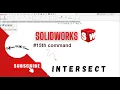 How to use intersect in solidworks