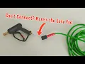 How to Connect a Plug-Inlet Pressure Washer Gun to an M22 Hose