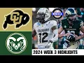 Colorado vs Colorado State Full Game Highlights 2024 College Football Highlights
