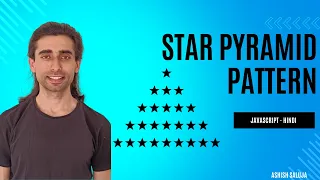 Star Pyramid Pattern in JavaScript Pattern Printing Series