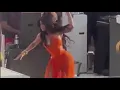 Cardi B throws mic after being hit with liquid