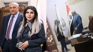 فيديو إياد حسين الجوهر ولينا رعد محسن يتسبب في سحب اليد والإحالة للتحقيق   ما القصة  دندنها