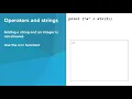 Intro Python - String Operators