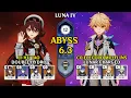C1 Hu Tao Double Hydro C6 Electro Traveler Flins Spiral Abyss 6 3 Luna 4 Genshin Impact