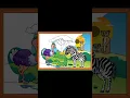 mewarnai zebra