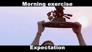 morning exercise Expatiation Vs Reality gif original no