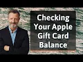 Checking Your Apple Gift Card Balance