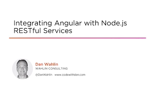 Course Integrating Angular with Node js RESTful Services
