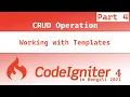 Working with Templates Part 4 CodeIgniter4