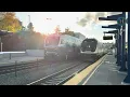 Southbound Sounder Train SDRX 903 1524 meets Northbound Amtrak 518 at the Tacoma Dome Station
