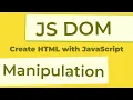 DOM manipulation in JavaScript